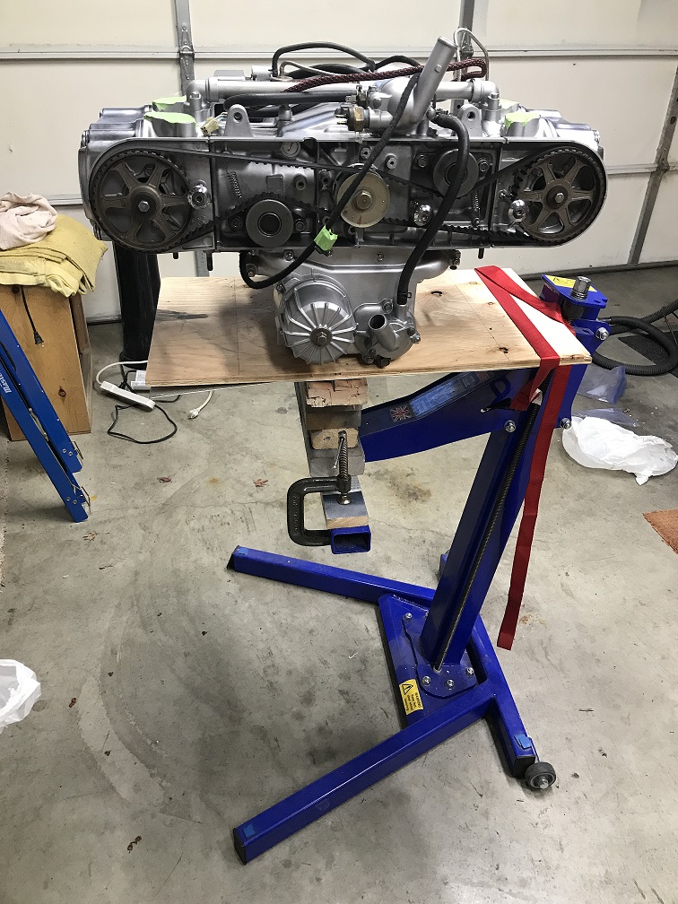 Engine Moved to Lift for Install.jpg