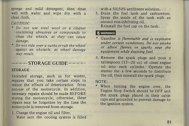 1983 Interstate Owners Manual Page 81