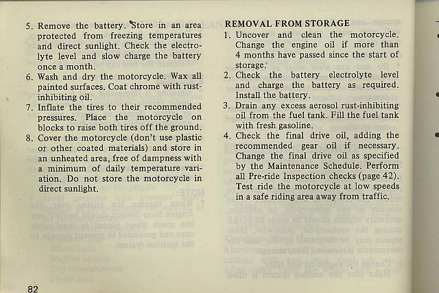 1983 Interstate Owners Manual Page 82